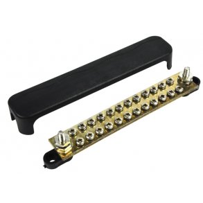 Bep Koplingsskinne 24Pkt M/ Sort Deksel