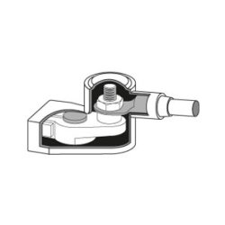 Blue Sea Batteripolhette Sort/rd 2stk 