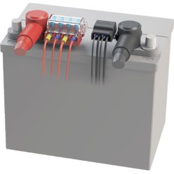 Blue Sea Batteriterminalkit for 4 sikringer 