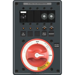 Blue Sea Panel for Batteribank 12V/24V 350A