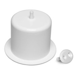 Boksholder Nedfell. 67mm innv. Hvit,