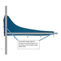Bomtrekk Nautisail navy 250cm