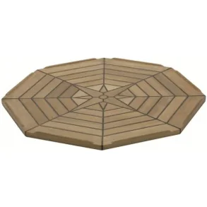 Bordplate Teak Nautic Star ttekantet 55cm diameter