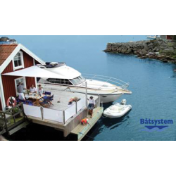 Btsystem vindbeskytter for bryggestolpe,