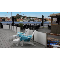 Btsystem vindbeskytter for bryggestolpe,