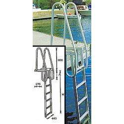 Bryggetrapp 6 Trinn Aluminium