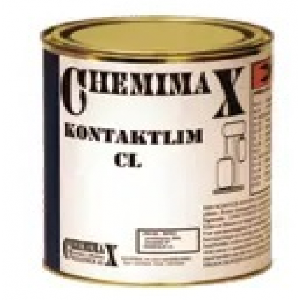 Chemimax Kontaktlim 1 liter Limer skottbekledning vinyl, skumgummi m.m. Tosidig Hefter umiddelbart