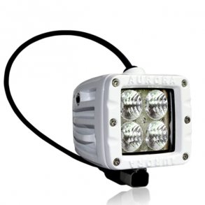 Dekkslyskaster LED 10cm 40W Hvit 