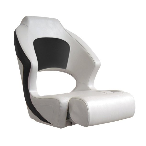 Deluxe Sport Flip-Up Seat Sort/Hvit,BxHxD: 55x60x68 cm Oppvippbar frontpute Vrbestandig vinyl
