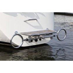 Dinghy Rings Slim For bter med smal badeplattform Enkel installasjon Maks lengde gummibt 350 cm