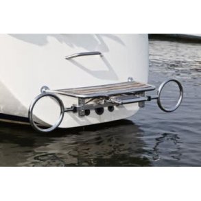 Dinghy Rings Slim For bter med smal badeplattform Enkel installasjon Maks lengde gummibt 350 cm