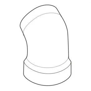 Dometic PVC 45 Vinkel Slangeadapter til Septik