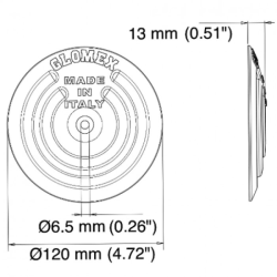 Dynaplate rund 128mm