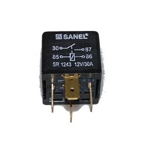 Rel, 4-polet, 12V, 30A