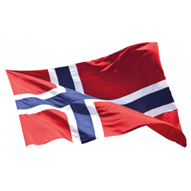 Flagg Norge For landbasert flaggstang Slitesterk polyester Forsterkete hjrner