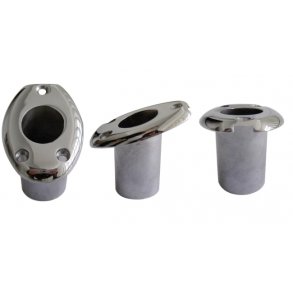 Flaggholder vinklet nedfellbar 25mm AISI316