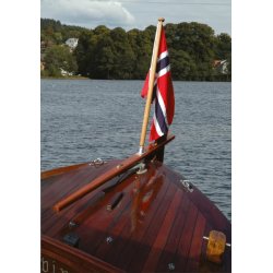 Flaggstang Teak 150cm 31,5mm hylse