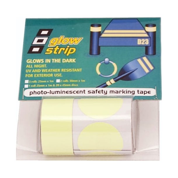 Fluoriserende tape gul 2pk 38mmx1m