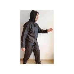 Fritidsregnty bukse/jakke str S sort