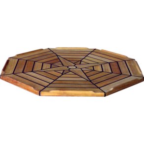 Bordplate Teak Nautic Star �ttekantet 55cm diameter