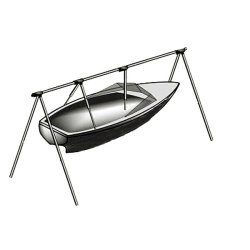 Bakkestativ i aluminium m/bag