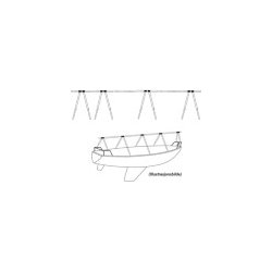Dekkstativ i aluminium m/bag