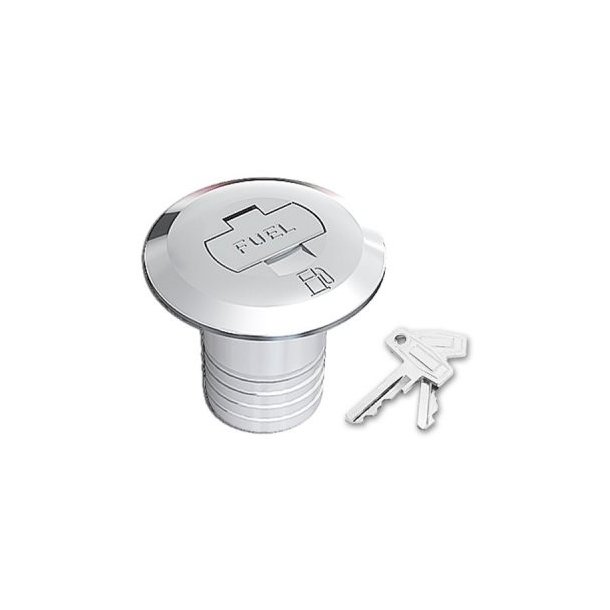 Dekksforskruvning forkrommet rett 2" Fuel med l�s