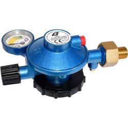 Gassregulator med manometer M14 tilkobling