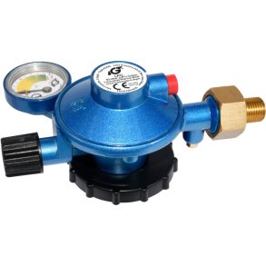 Gassregulator med manometer M14 tilkobling
