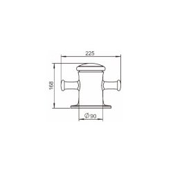 Bryggepuller m/LED, Syrefast