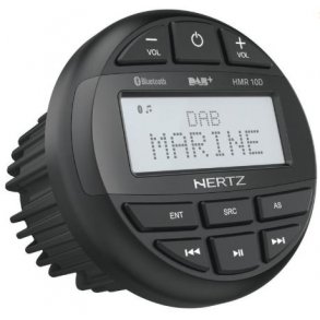 Hertz HMR10D, DAB+ marineradio, Bluetooth, AUX/USB, 4 x 50W, IP66
