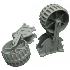 Hjulsett for gummibt (for fastmontering)