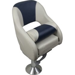 B�tstol BJR52 flip-up, lysegr� og m�rkebl�