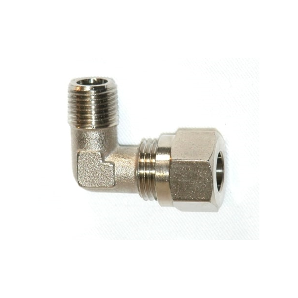 Hydrodrive nippel 1/4"-10mm 90grader