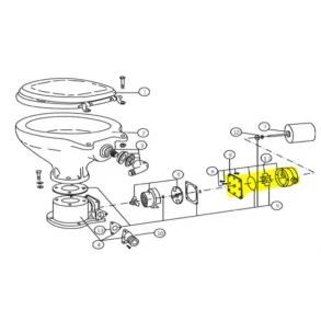 Impellerhus Elektrisk Toalett