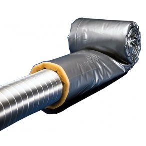 Isolasjon til Varmluftslange 50-60mm 300cm Termisk isolering Kondensbeskyttelse Diffusjonstett