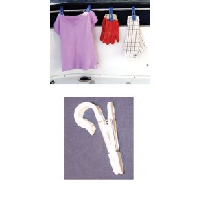 Klesklype Stor Hvit 4pk