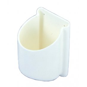 Koppholder for Veggmont. Hvit