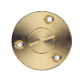 Lenseplugg Messing med Spor Diameter flens 54mm Hulldiam.: 25 mm