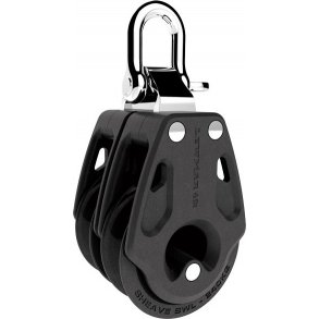 Lewmar Control blokk 40mm dobbel, Line 10 mm Maks belastning: 1200 kg Vekt: 2112,5 gram