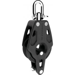Lewmar Control blokk 40mm singel m/svivel og hundsvott,Maks line 10 mm Arbeidsbelastning 240 kg Vekt