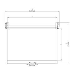 Lewmar Eclipse Rullgardin Size 2, 3, 5 For portlight Strrelse 2, 3, 5 BxL:529x462 mm