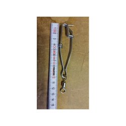 Lineklips 2,6x100mm m/svivel Rustfritt - 25 pack.