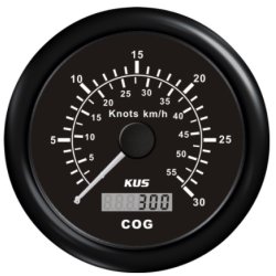KUS Fartsmler 0-60 knop m/digital COG 85mm 
