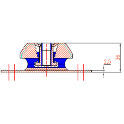 Motorlabb A S-45 m/ 10mm bolt 