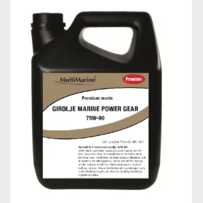 Multimarine Girolje Marine Power Gear synt 75W90 5 liter Syntetisk API GL-5 SAE 75W-90