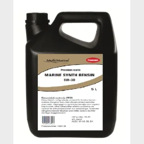 Multimarine Marine Synth BENSIN, 5W-30 5 liter Syntetisk SAE 5W-30 API SM/CF ACEA 04-A3, B3, B4