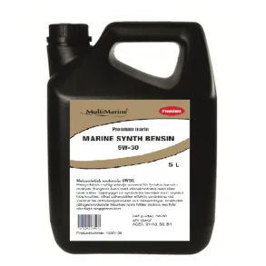 Multimarine Marine Synth BENSIN, 5W-30 5 liter Syntetisk SAE 5W-30 API SM/CF ACEA 04-A3, B3, B4