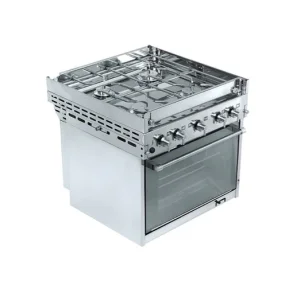 Techimpex Top4 komfyr i rustfritt st�l