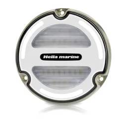 Hella Apelo A3 Undervannslys 70W B/W RGB Bronse m/Hvit bakgrunn.